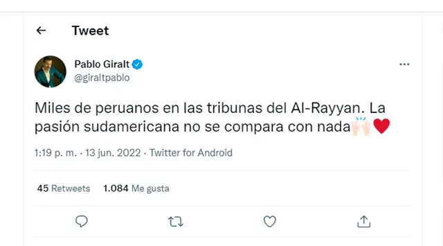 Pablo Giralt hinchas peruanos Australia Perú repechaje