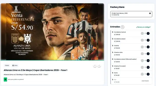 Alianza Lima vs 2 de Mayo