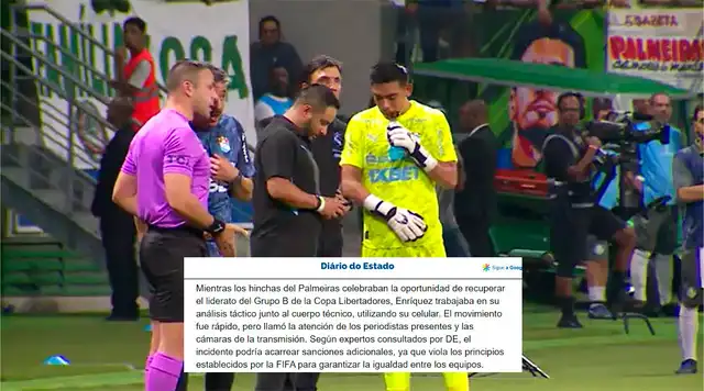 Diego Enríquez, Sporting Cristal vs Palmeiras