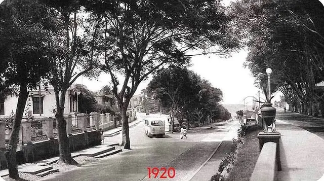 'Bajada Balta', Miraflores en 1920