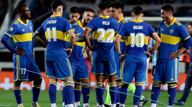 Boca Juniors en el duelo contra Racing.