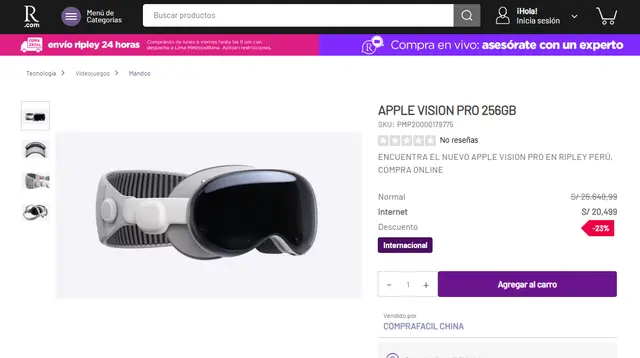apple vision pro precio peru