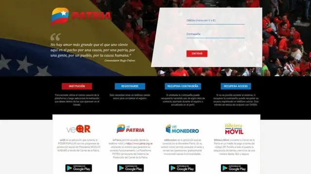 Sistema Patria de Venezuela