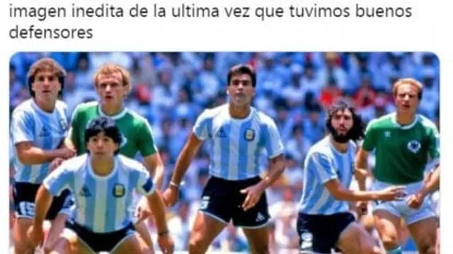  comparan defensa de argentina tras penal a favor de Chile