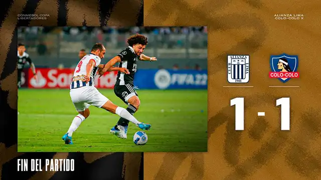 Alianza Lima y Colo Colo igualaron 1-1 por la Copa Libertadores.   