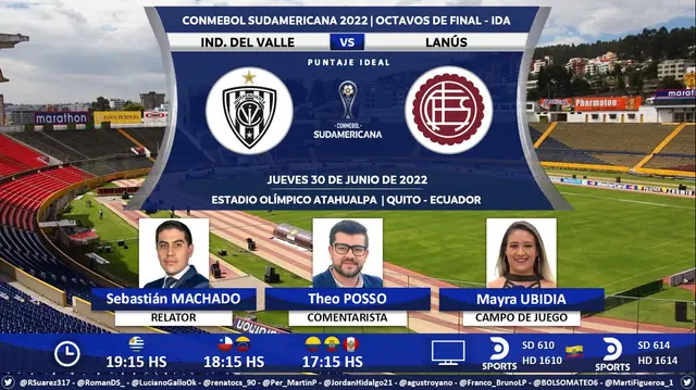 Independiente del Valle vs. Lanús EN VIVO por DirecTV Sports   