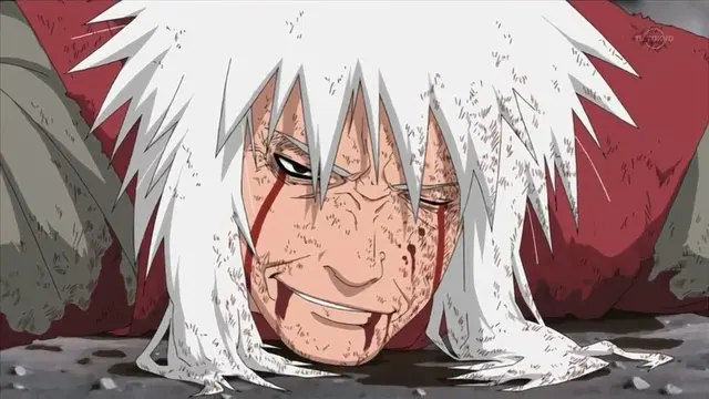 La muerte de Jiraiya por los Pain   