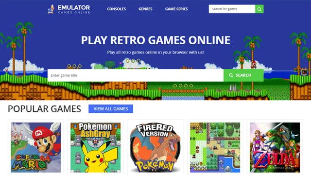 Conoce 3 emuladores online de consolas retro
