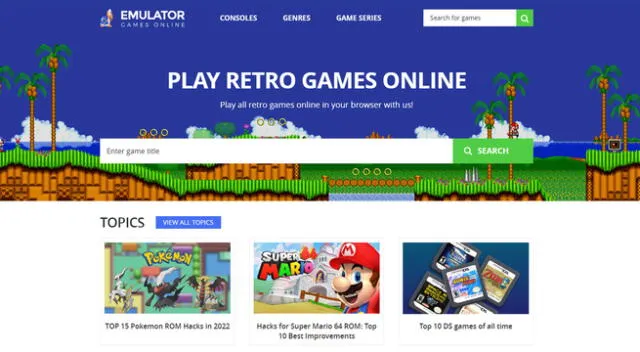 Conoce 3 emuladores online de consolas retro