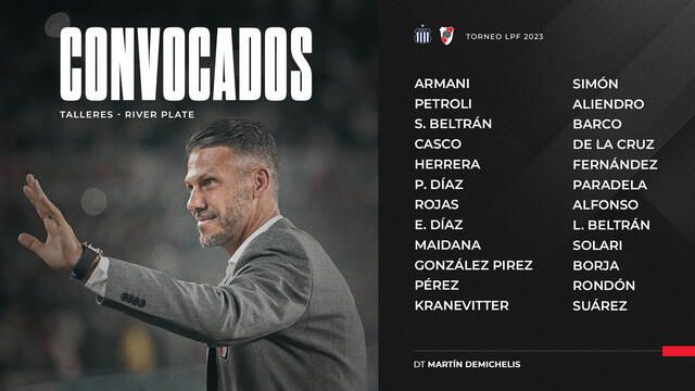 River Plate y sus convocados River Plate y sus convocados