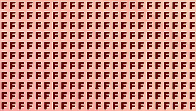  Encuentra la letra 'F' diferente en solo 5 segundos. 