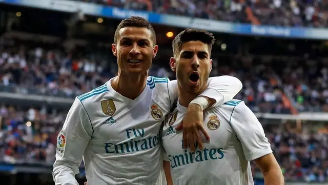 Cristiano Ronaldo y Marco Asensio juntos en el Real Madrid. Cristiano Ronaldo y Marco Asensio juntos en el Real Madrid.