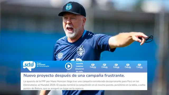 Mano Menezes, Selección Peruana Mano Menezes, Selección Peruana