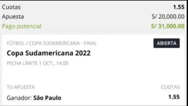 Apuesta deportiva