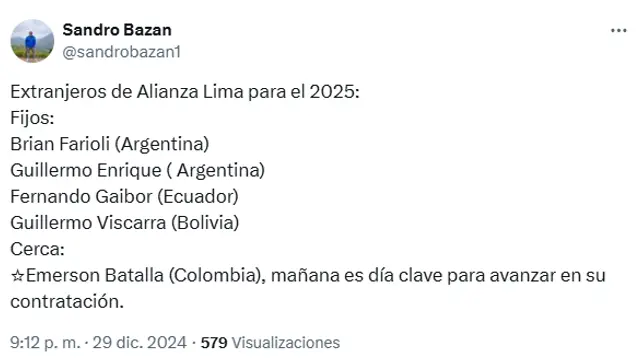 Emerson Batalla, Alianza Lima Emerson Batalla, Alianza Lima