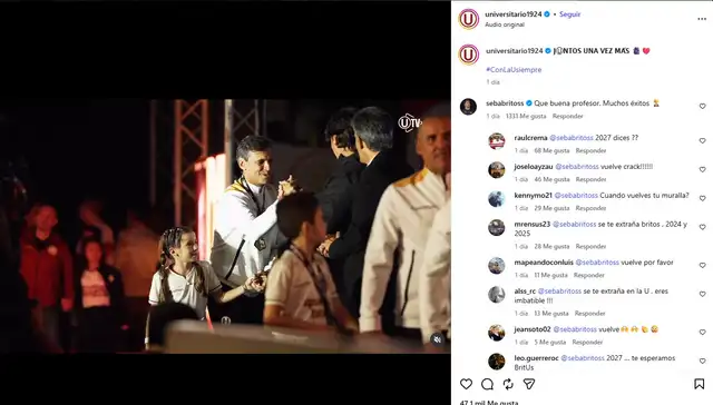 Sebastián Britos, Fabián Bustos, Universitario Sebastián Britos, Fabián Bustos, Universitario