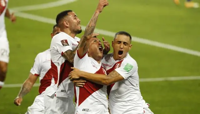 Selección Peruana tras triunfo con Chile Selección Peruana tras triunfo con Chile