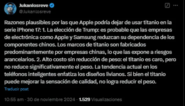 Donald Trump | diseño del iPhone 17 