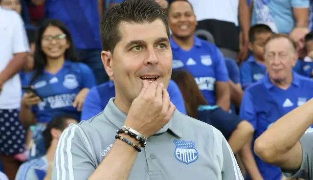 Ismael Rescalvo, DT de Emelec. (Foto: Emelec)   
