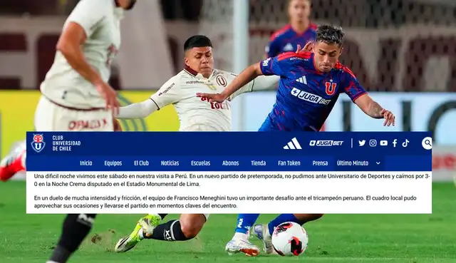 Universitario, Universitario vs U de Chile Universitario, Universitario vs U de Chile