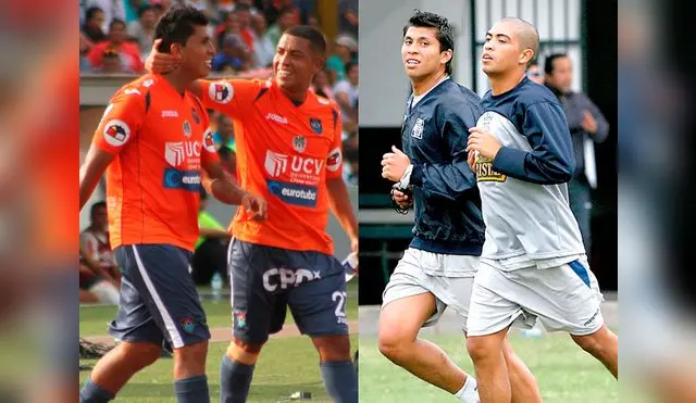 Rinaldo Cruzado y Junior Viza: hoy en César Vallejo, antes con camiseta de Alianza.