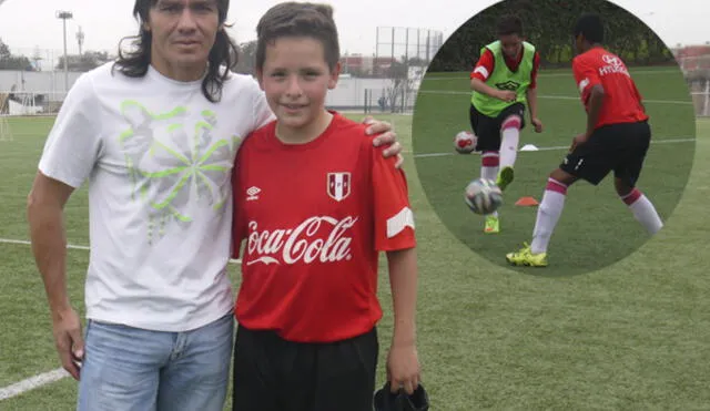 Ramón Rodríguez y su hijo Paulo en la Videna. Ramón Rodríguez y su hijo Paulo en la Videna.