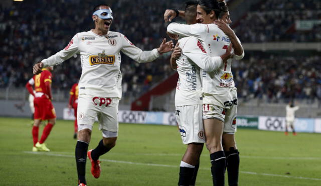 Universitario vs. Deportivo Anzoátegui: Alemanno celebra el tercer gol Universitario vs. Deportivo Anzoátegui: Alemanno celebra el tercer gol