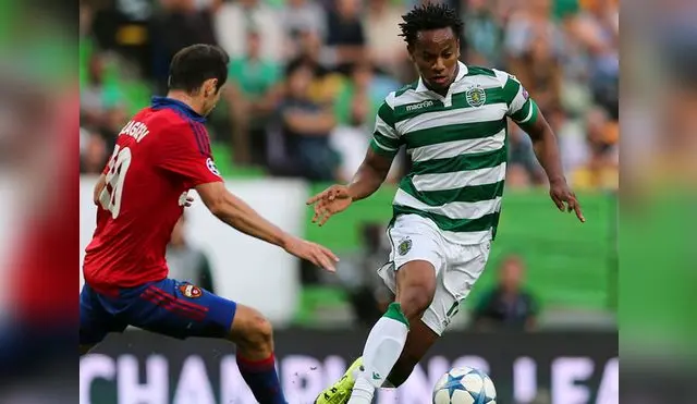 André Carrillo dio pase magistral para el segundo gol del Sporting Lisboa en Champions League.