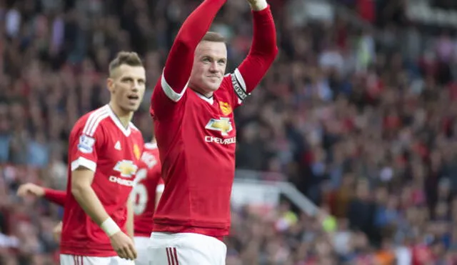 Wayne Rooney celebra su gol en el triunfo del Manchester United ante Sunderland.