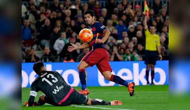 Luis Suárez marcó el tercero para el cuadro baulgrana