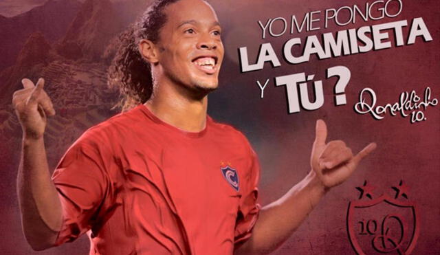 Ronaldinho jugará con Cienciano ante Sporting Cristal el próximo 26 de junio. Ronaldinho jugará con Cienciano ante Sporting Cristal el próximo 26 de junio.