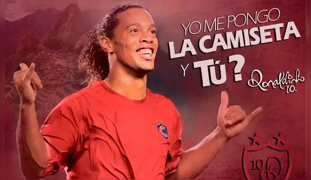 Ronaldinho jugará un partido imperdible con Cienciano ante Sporting Cristal.