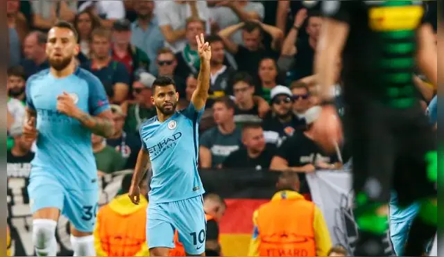 Primer tanto fue de Sergio 'Kun' Agüero.