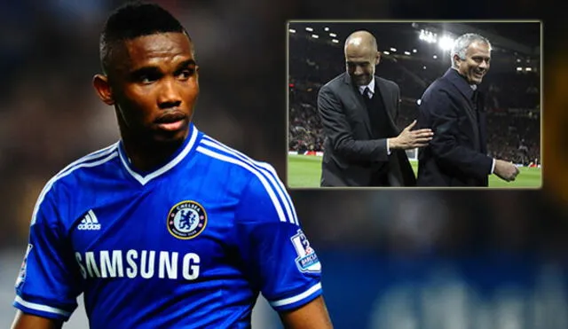 Samuel Eto'o evaluó el trabajo de Pep Guardiola y José Mourinho en la Premier League.