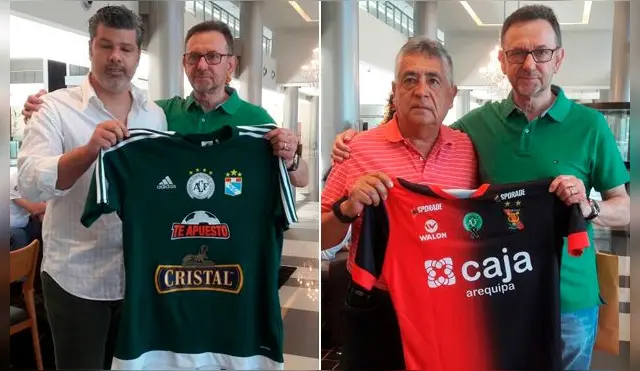 Sporting Cristal y FBC Melgar entregaron sus camisetas homenajeada al Chapecoense.