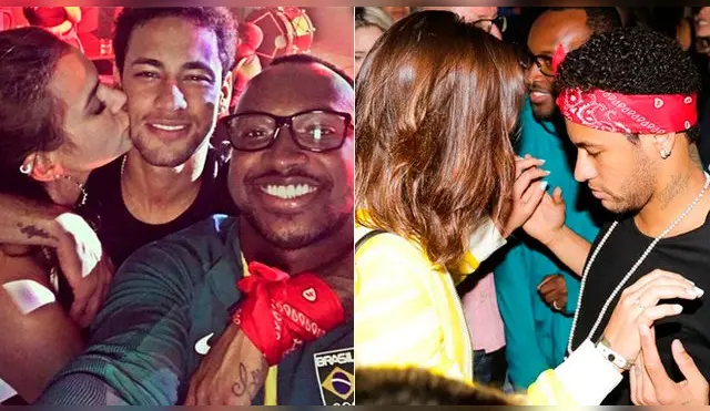 Tras el Brasil vs. Paraguay, Neymar celebró al lado de Bruna Marquezine.