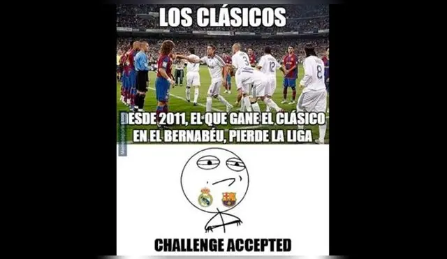 Memes del partidazo entre Real Madrid y Barcelona, por la Liga Santander. Fuente: Twitter