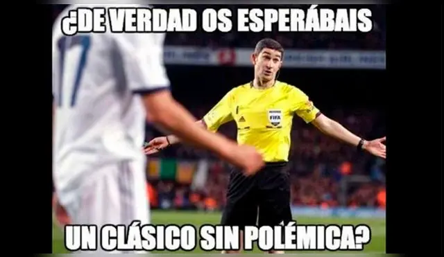 Memes del partidazo entre Real Madrid y Barcelona, por la Liga Santander. Fuente: Twitter