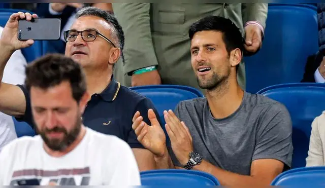 Novak Djokovic presente en el Juventus vs. Lazio.
