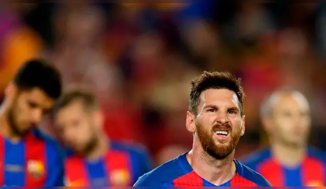 Lionel Messi quedó desolado pese a su doblete ante Eibar. Foto: AP