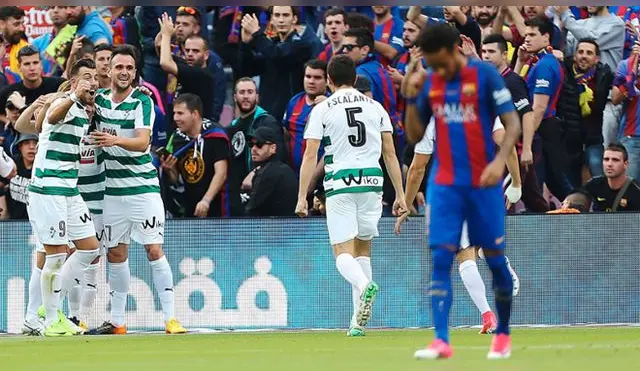El japones volvió a descontar para el Eibar en la última jornada de la Liga Santander. Foto: EFE