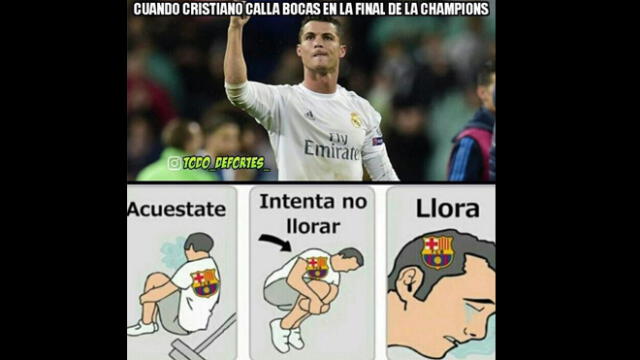 Memes del triunfo del Real Madrid sobre la Juventus en la final de la Champions League. Foto: Twitter.
