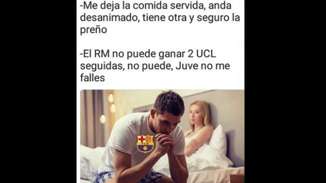 Memes del triunfo del Real Madrid sobre la Juventus en la final de la Champions League. Foto: Twitter.