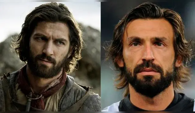 En Game of Thrones, Andrea Pirlo es igualiato a Daario Naharis.