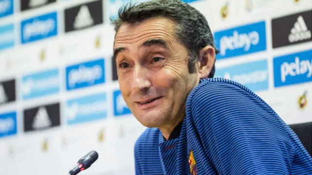 Ernesto Valverde tuvo un triste debut al frente del cuadro 'blaugrana'.