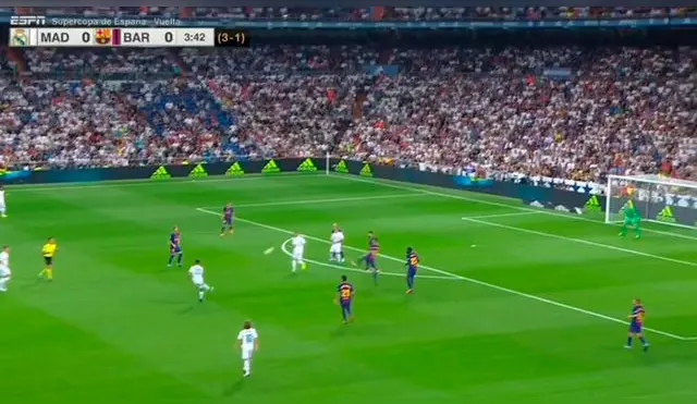 En el Real Madrid vs. Barcelona,Marco Asensio en la vuelta de la Supercopa de España.