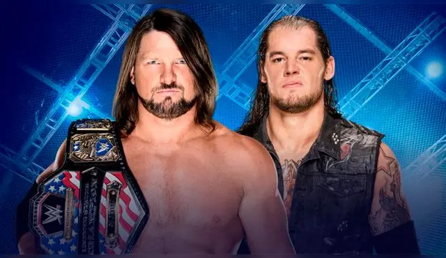 En WWE Hell in a Cell 2017, AJ Styles vs. Baron Corbin por el Campeonato de Estados Unidos. Foto WWE