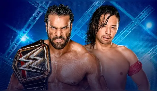 En WWE Hell in a Cell 2017, Jinder Mahal vs. Shinsuke Nakamura por el Campeonato Mundial. Foto WWE