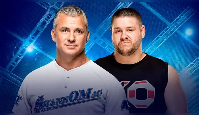 En WWE Hell in a Cell 2017, Shane McMahon vs. Kevin Owens dentro de la Celda Infernal. Foto: WWE