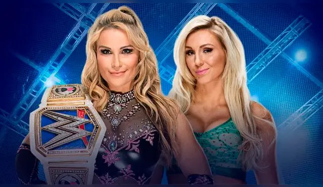 En WWE Hell in a Cell 2017, Natalya vs. Charlotte por el Campeonato de Mujeres de SmackDown. Foto WWE